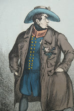 Load image into Gallery viewer, William Heath ORIGINAL 1820s Georgian Satirical Print. King George IV. The Slap up Swell..

