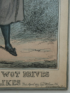 William Heath ORIGINAL 1820s Georgian Satirical Print. King George IV. The Slap up Swell..
