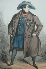 Load image into Gallery viewer, William Heath ORIGINAL 1820s Georgian Satirical Print. King George IV. The Slap up Swell..
