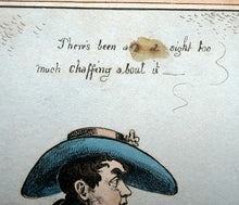 Load image into Gallery viewer, William Heath ORIGINAL 1820s Georgian Satirical Print. King George IV. The Slap up Swell..
