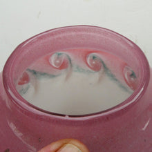 Load image into Gallery viewer, SCOTTISH GLASS Pale Grey and Pink VASART Vase. Etched signature to base; Vintage 1950s
