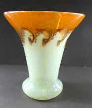 Load image into Gallery viewer, Fine Vintage Large Art Glass Vase, 1940s or 1950s. 7 1/2 inches in height  Vasart Scottish Glass
