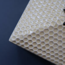 Load image into Gallery viewer, 1930s Art Deco CROWN DEVON Honey Pot or Box with Bee Finial on the Lid
