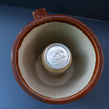 Load image into Gallery viewer, SCOTTISH POTTERY. Antique PORT DUNDAS (Glasgow) 4 lbs Stoneware Crock with Handle. MAYPOLE DAIRY 
