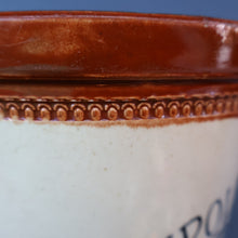 Load image into Gallery viewer, SCOTTISH POTTERY. Antique PORT DUNDAS (Glasgow) 4 lbs Stoneware Crock with Handle. MAYPOLE DAIRY 
