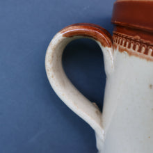 Load image into Gallery viewer, SCOTTISH POTTERY. Antique PORT DUNDAS (Glasgow) 4 lbs Stoneware Crock with Handle. MAYPOLE DAIRY 
