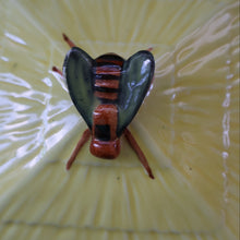 Load image into Gallery viewer, Vintage Mid-Century Continental Honey Pot or Box with Bee Finial on the Lid
