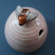 Load image into Gallery viewer, 1950s SHORTER AND SONS Set of Three Matching Miniature Beehive Honey Pots in Pastel Colours
