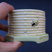 Load image into Gallery viewer, 1930s Art Deco CROWN DEVON Honey Pot in the Shape of a Round Beehive
