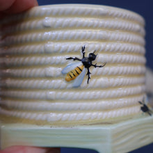 Load image into Gallery viewer, 1930s Art Deco CROWN DEVON Honey Pot in the Shape of a Round Beehive
