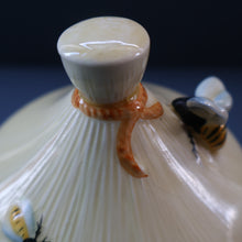 Load image into Gallery viewer, 1930s Art Deco CROWN DEVON Honey Pot in the Shape of a Round Beehive
