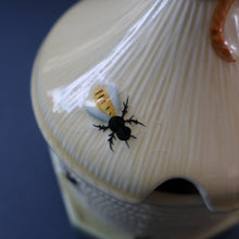 Load image into Gallery viewer, 1930s Art Deco CROWN DEVON Honey Pot in the Shape of a Round Beehive
