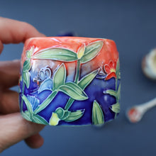 Load image into Gallery viewer, Contemporary. Decorative PAIR of Old Tupton Ware Honey Pots with Spoons
