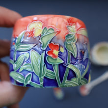 Load image into Gallery viewer, Contemporary. Decorative PAIR of Old Tupton Ware Honey Pots with Spoons
