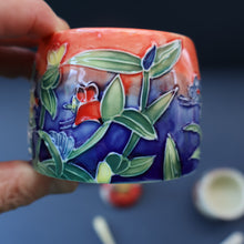 Load image into Gallery viewer, Contemporary. Decorative PAIR of Old Tupton Ware Honey Pots with Spoons
