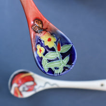 Load image into Gallery viewer, Contemporary. Decorative PAIR of Old Tupton Ware Honey Pots with Spoons
