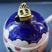 Load image into Gallery viewer, Contemporary. Decorative PAIR of Old Tupton Ware Honey Pots with Spoons
