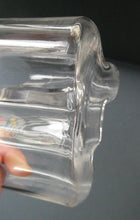 Load image into Gallery viewer, Stylish 1960s FINNISH Shallow Clear Glass SAVOY Vase. Iconic Mid Century Design by Alvar Aalto for Iittala, Finland. With acid etched signature
