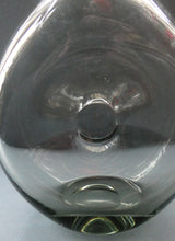 Load image into Gallery viewer, Vintage DANISH Holmegaard Art Glass Decanter by Per Lutken with Dimpled Side and Large Ball Stopper. DANICA Design

