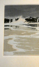 Load image into Gallery viewer, Collectable 1930s Original COLOUR WOODCUT Entitled &quot;Breakers&quot; by Oscar Droege. Pencil Signed
