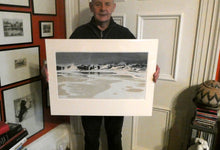 Load image into Gallery viewer, Collectable 1930s Original COLOUR WOODCUT Entitled &quot;Breakers&quot; by Oscar Droege. Pencil Signed
