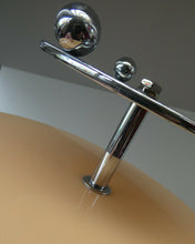 Load image into Gallery viewer, 1950s Vintage Perspeix Cake Stand with Peach Coloured Plates and Chrome Stand
