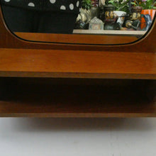 Load image into Gallery viewer, 1960s DANISH Pedersen &amp; Hansen (P&amp;H) wall mirror in a teak wooden frame with a small integrated shelf
