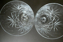 Load image into Gallery viewer, Pair of EDINBURGH CRYSTAL Small Wine OBAN Glasses. SIGNED Height 5 inches
