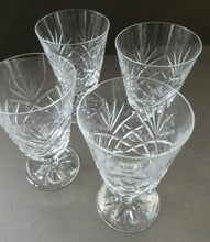 Load image into Gallery viewer, Pair of EDINBURGH CRYSTAL Small Wine OBAN Glasses. SIGNED Height 5 inches
