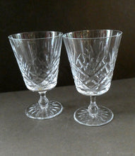 Load image into Gallery viewer, Pair of EDINBURGH CRYSTAL Small Wine OBAN Glasses. SIGNED Height 5 inches
