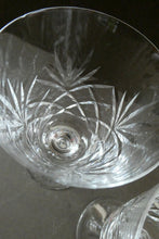 Load image into Gallery viewer, Pair of EDINBURGH CRYSTAL Small Wine OBAN Glasses. SIGNED Height 5 inches
