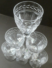 Load image into Gallery viewer, Set of Six STUART CRYSTAL ARUNDEL Pattern Small Cordial or Liqueur Glasses. 2 3/4 inches
