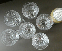 Load image into Gallery viewer, Set of Six STUART CRYSTAL ARUNDEL Pattern Small Wine Glasses. 4 1/8 inches
