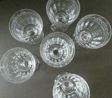 Load image into Gallery viewer, Set of Six STUART CRYSTAL ARUNDEL Pattern Small Wine Glasses. 4 1/8 inches
