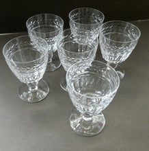 Load image into Gallery viewer, Set of Six STUART CRYSTAL ARUNDEL Pattern Small Wine Glasses. 4 1/8 inches
