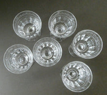 Load image into Gallery viewer, Set of Six STUART CRYSTAL ARUNDEL Pattern Sherry or Port Glasses. 3 1/2 inches

