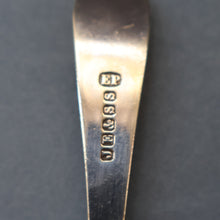 Load image into Gallery viewer, Antique Pair of Electro-Plate Berry Spoons &amp; Mother of Pearl Fruit Knife by JE &amp; SS. FITTED CASE
