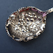 Load image into Gallery viewer, Antique Pair of Electro-Plate Berry Spoons &amp; Mother of Pearl Fruit Knife by JE &amp; SS. FITTED CASE

