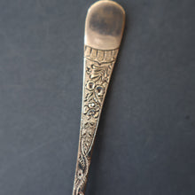 Load image into Gallery viewer, Antique Pair of Electro-Plate Berry Spoons &amp; Mother of Pearl Fruit Knife by JE &amp; SS. FITTED CASE
