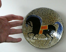 Load image into Gallery viewer, 1960s CHELSEA Studio Pottery (Joyce Morgan) Decorative Wall Plate: Hand-Painted Horse Design
