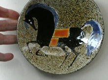 Load image into Gallery viewer, 1960s CHELSEA Studio Pottery (Joyce Morgan) Decorative Wall Plate: Hand-Painted Horse Design
