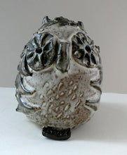 Load image into Gallery viewer, SCOTTISH STUDIO POTTERY. Brutalist Design 1970s Stoneware Figure of a Little Chubby Owl
