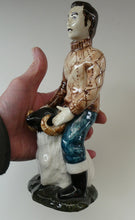 Load image into Gallery viewer, Vintage SCOTTISH STUDIO POTTERY Figurine: Isle of Lewis Shepherd by Coll Pottery
