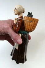 Load image into Gallery viewer, SCOTTISH STUDIO POTTERY Figurine: Vintage 1970s Isle of Lewis Peat Carrier; Coll Pottery
