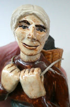 Load image into Gallery viewer, SCOTTISH STUDIO POTTERY Figurine: Vintage 1970s Isle of Lewis Peat Carrier; Coll Pottery
