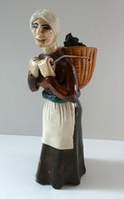 Load image into Gallery viewer, SCOTTISH STUDIO POTTERY Figurine: Vintage 1970s Isle of Lewis Peat Carrier; Coll Pottery
