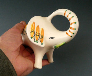 1950s ROBERTO RIGON Italian  Etruria Arte Ceramic Elephant