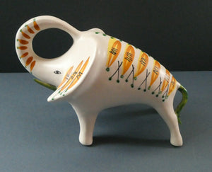 1950s ROBERTO RIGON Italian  Etruria Arte Ceramic Elephant