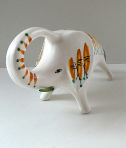 1950s ROBERTO RIGON Italian  Etruria Arte Ceramic Elephant