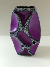 Load image into Gallery viewer, LARGE Vintage 1970s West German Purple Fat Lava Vase: ROTH KERAMIK. 26 cm
